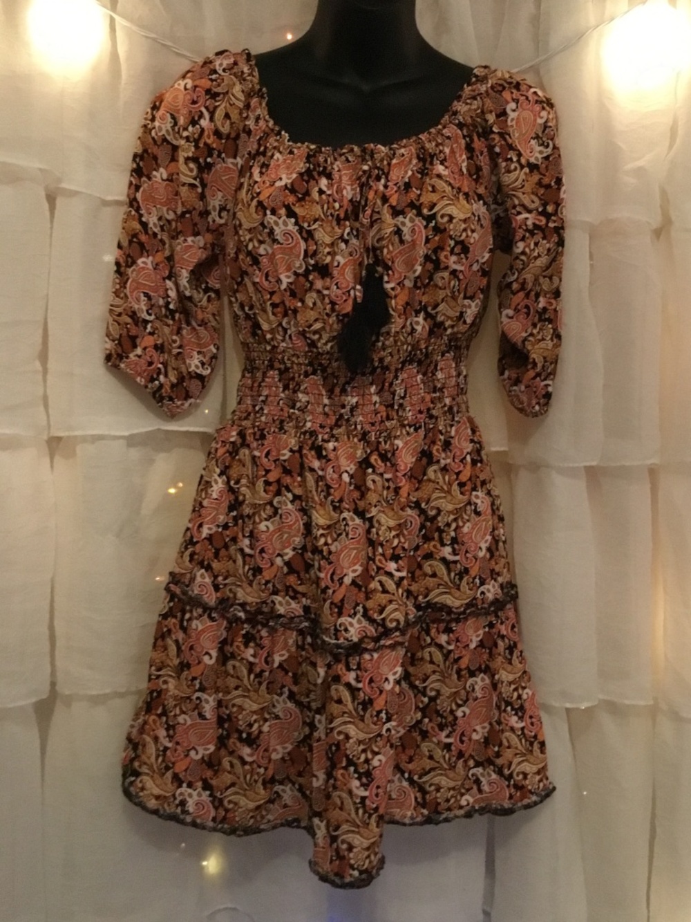 Justify Paisley print dress size medium small Call out